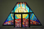 Sacral secular stained-glass windows Poland renovation conservation